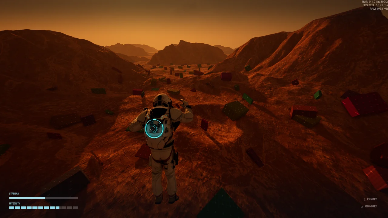 VoidRunners squad member crossing a hostile procedural world